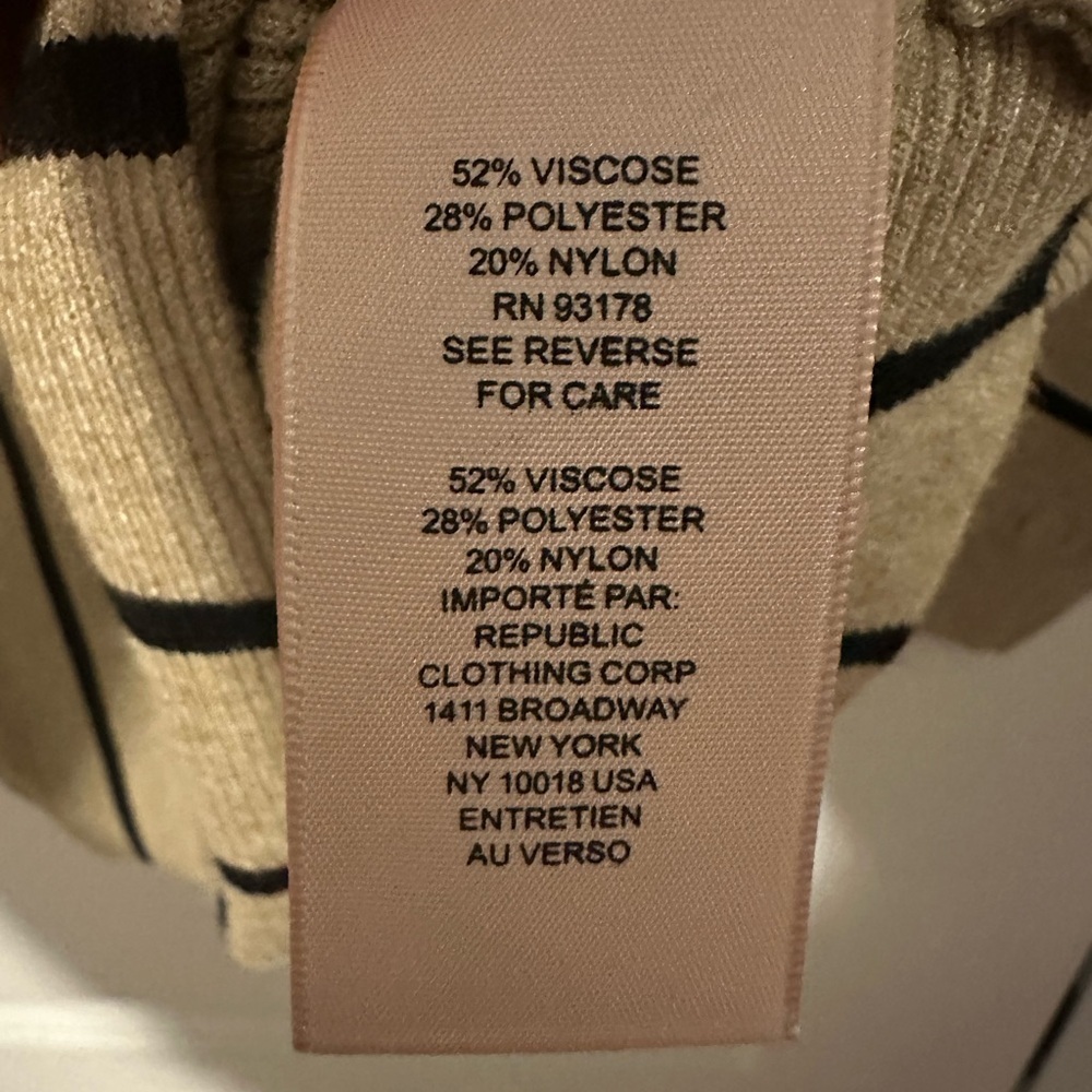 Philosophy Women's Striped Sweater - Tan and Black - Picture 5 of 5